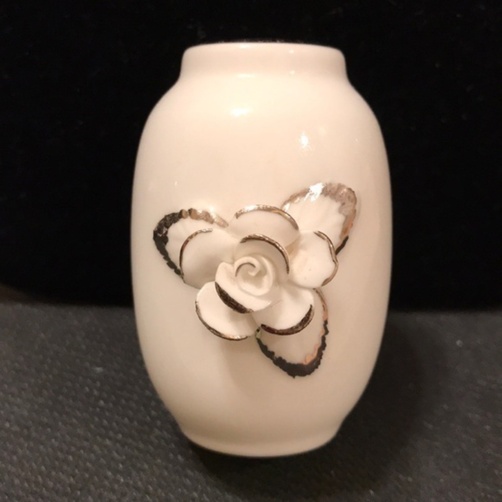 Miniature Staffordshire bone China vase
